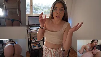 Me metí en los pantalones de mi hermanastro y terminamos desnudos en la habitación