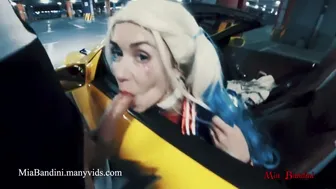 Nyilvános baszás a kanós harley quinn-nel halloweenkor