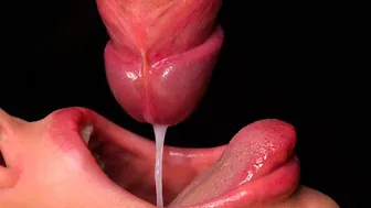 Közeli kép: a legjobb szopás a faszadnak! asmr nyelv és ajkak játéka