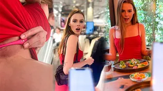 Un rendez-vous public risqué au magasin - J'ai failli m'amuser