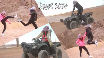 Motor, punci és baszás: izgat, ahogy a sínai-sivatagban motorozik egy dögös ribanc, egyiptom 2024