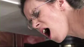 Milf's hairy pussy loves a big dick when he sucks